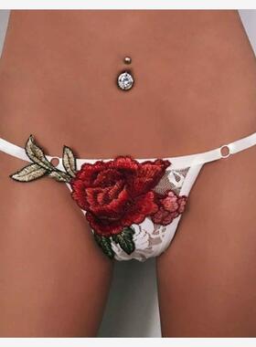 YCDXUR   性感绣花丁字裤Вышитые стринги