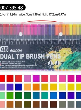 Dual Tip Brush Pens: Felt Tip Pen Set 12/24/36/48/60/70/100/