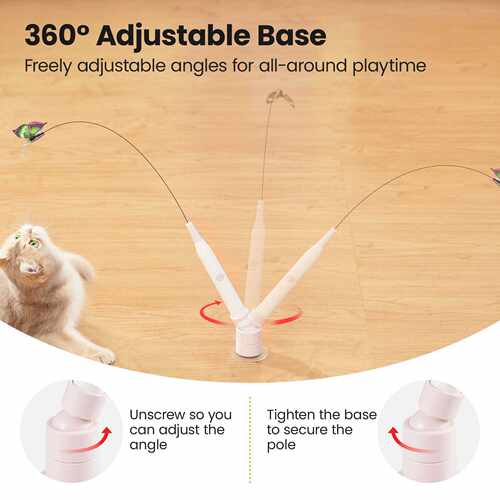 2-in-1 Automatic Cat Teaser Wand Toy Interactive Toys