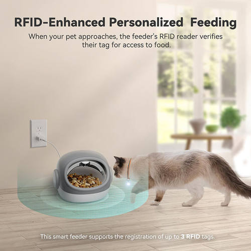 Automatic Cat Food Feeder with Timer and Smart Features
