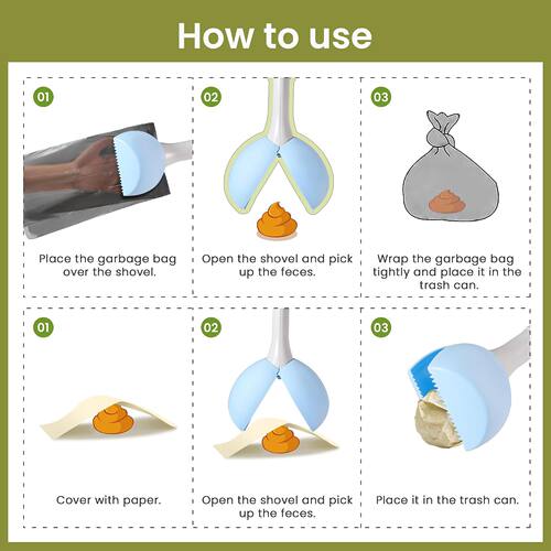 Handle Portable Pet Toilet Pick up Tool Pooper Scooper