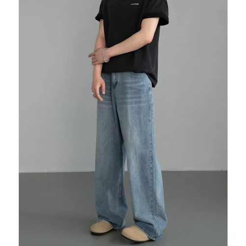 Men's Straight leg loose jeans casual pants 男直筒牛仔裤休闲