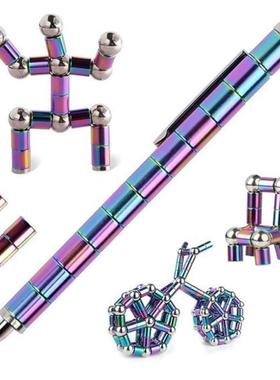Magnetic Metal Fidget Pen Toys Multifunctional Gift Deformab