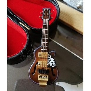 迷你电吉他模型摆件7cm缺角吉他娃娃乐器OB11娃用手办生日礼蛋糕