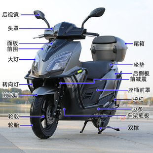 适用望江UY125踏板摩托车全套ABS烤漆件望龙望江摩托车pp塑料