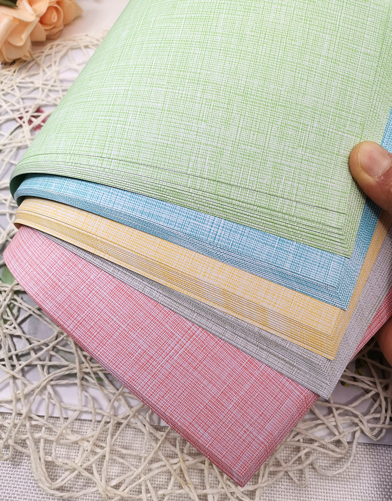 a4胶装书籍封皮纹纸彩色180克唐纺厚手工卡纸440装订封面细布纹