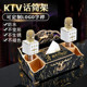 欧式 高端ktv话筒架麦架桌面多功能纸巾盒麦克风支架话筒卡座定制