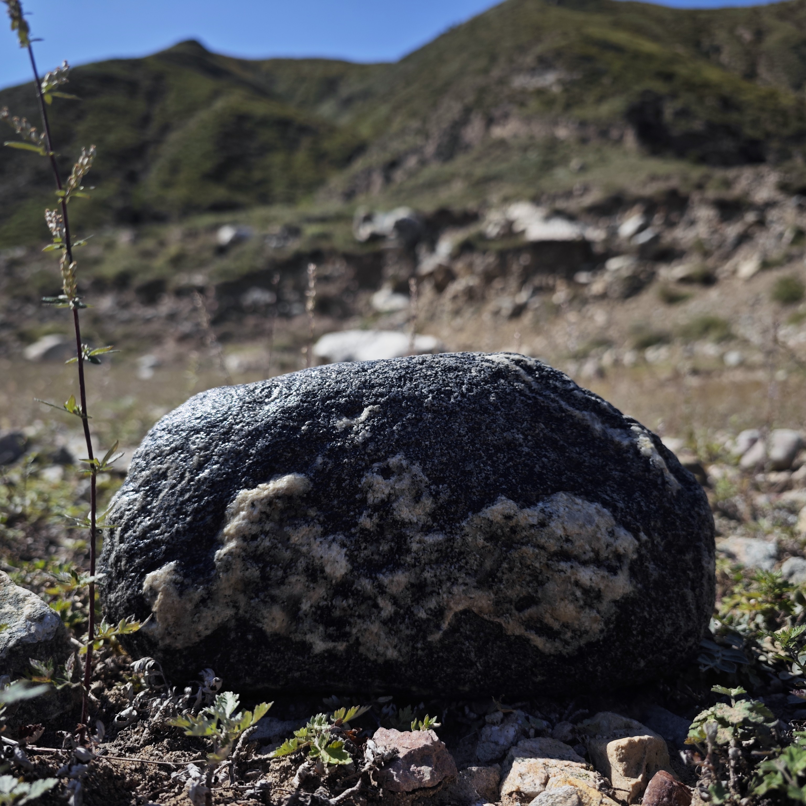 正宗北岳恒山原石视频现选石敢当靠山石招财风水石摆件办公室镇宅