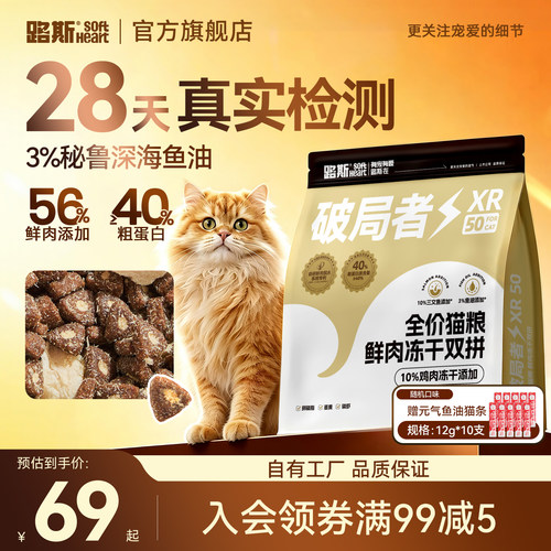28天美毛|路斯破局者美毛猫粮
