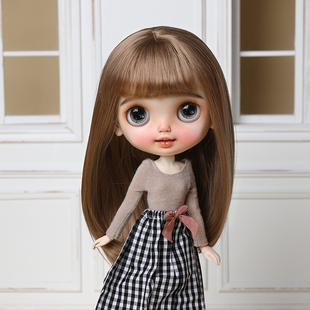 大头/小布 BJD假发 高温丝妹妹梨花长发 柔软假发弹力发网