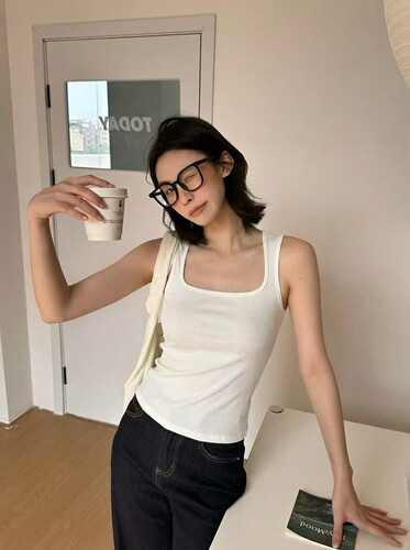 MXZ正品1427宽肩带方领吊带背心女夏 免穿文胸内搭外穿显瘦遮副乳