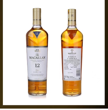苏格兰麦卡伦蓝雪莉双桶12年单一麦芽威士忌进口威士忌顺丰包邮