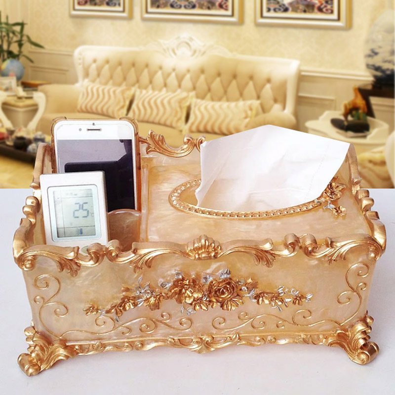 抽纸盒欧式纸巾客厅简约家用纸抽创意茶几多功能遥控器收纳盒,收纳整理,纸巾盒,淘宝优惠券,粉丝福利购,淘宝优惠卷