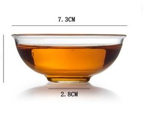 奇高耐热玻璃普洱杯透明茶杯