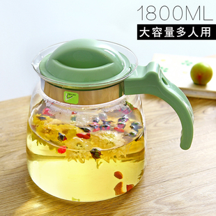 奇高玻璃泡茶壶直火烧水壶煮家用凉水壶茶烧水壶煮茶炉可用茶水壶