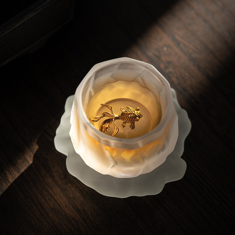 小院遇见琉璃莲花品茗杯