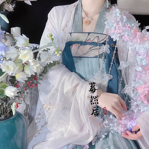 幕然居原创古风箜篌道具羽毛超仙花花走秀汉服配饰lolita唯美百搭