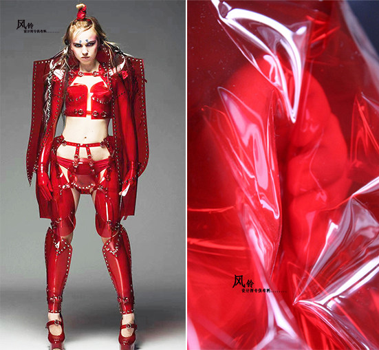 新透明液体膜幻彩镭射tpu荧光服装包袋防水pvc皮革婚庆设计师布料