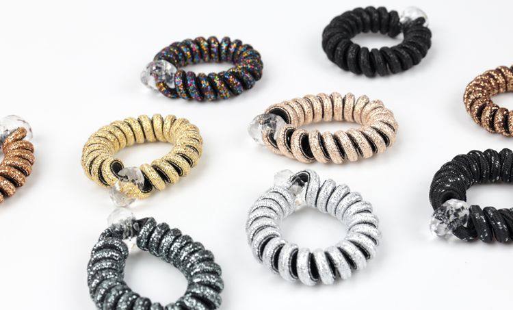 kknekki弹力扎头绳电话线发圈