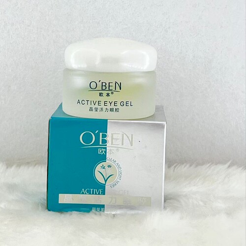 欧本晶莹活力眼胶15g眼部护理淡化细纹紧致补水保湿珊