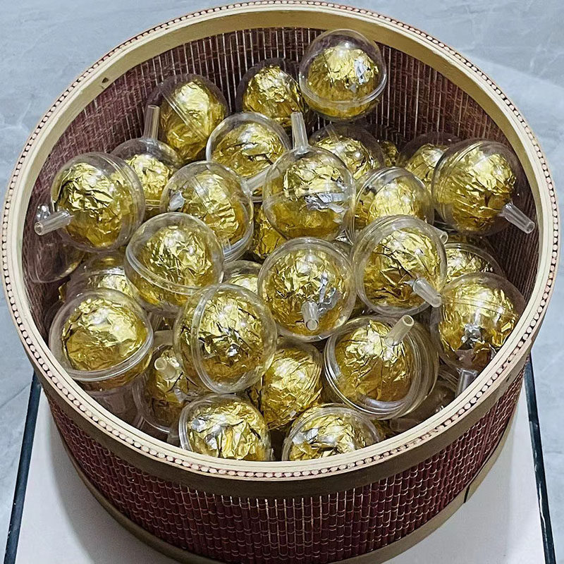 巧克力杯花托透明圆盖亚克力花杯情人节花束diy材料鲜花花店包装