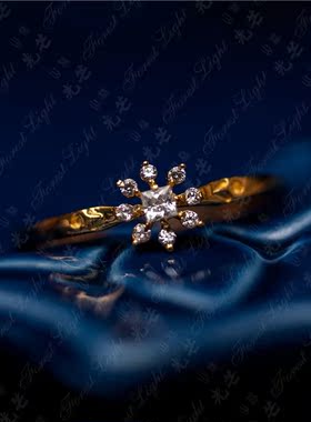 18k金日本复古戒指jewelry同款