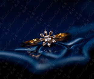 日本star jewelry同款圣诞限量复古18k纯金戒指