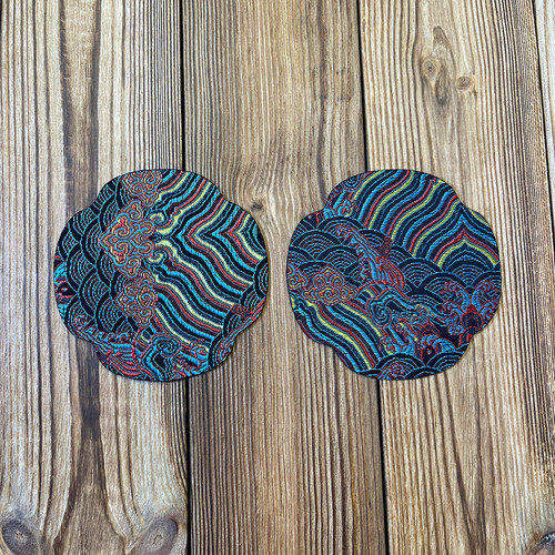 中式手工轻奢复古禅意织锦缎茶席桌垫棉麻布艺壶垫杯垫干泡茶台布