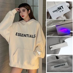 ESSENTIALS卫衣女连帽秋冬加绒新款 美式 毛圈薄款 时尚 爆款 过验FOG