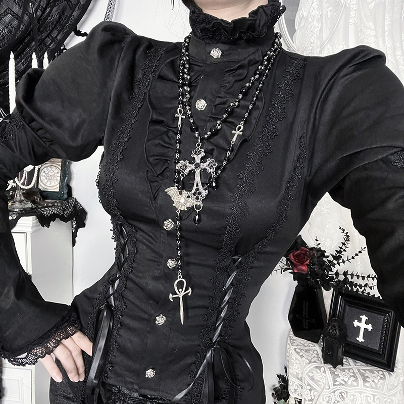 暗黑哥特风COS公爵夫人套装女