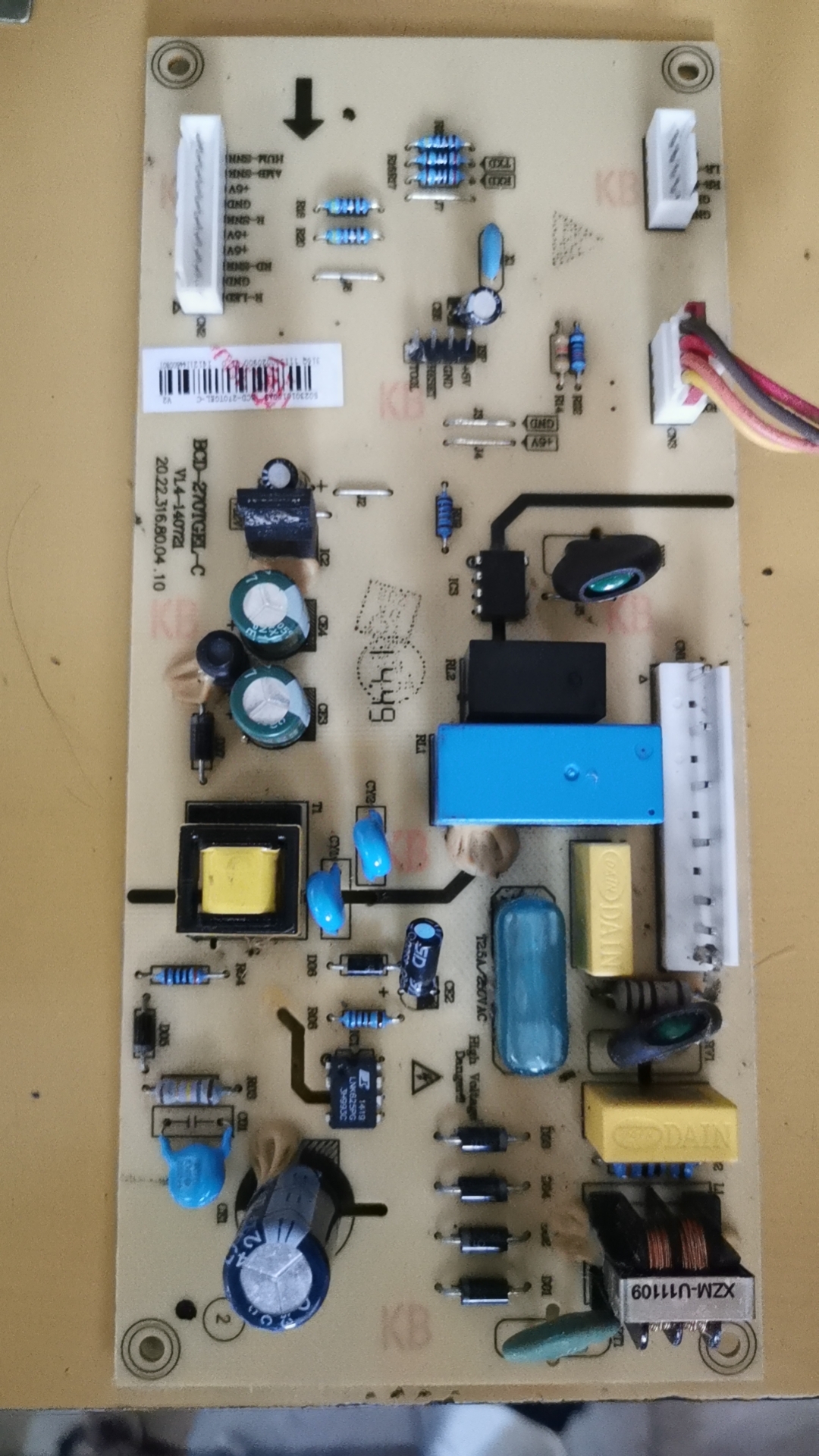 BCD-270TGEL-C 5023010100A3原装拆机冰箱电源板17131000000209