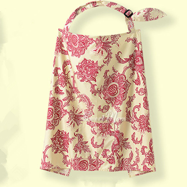 산후 수유복 외출용 수유 무화과잎 봄 가을 방호복 수유물 노출방지 면 수유복