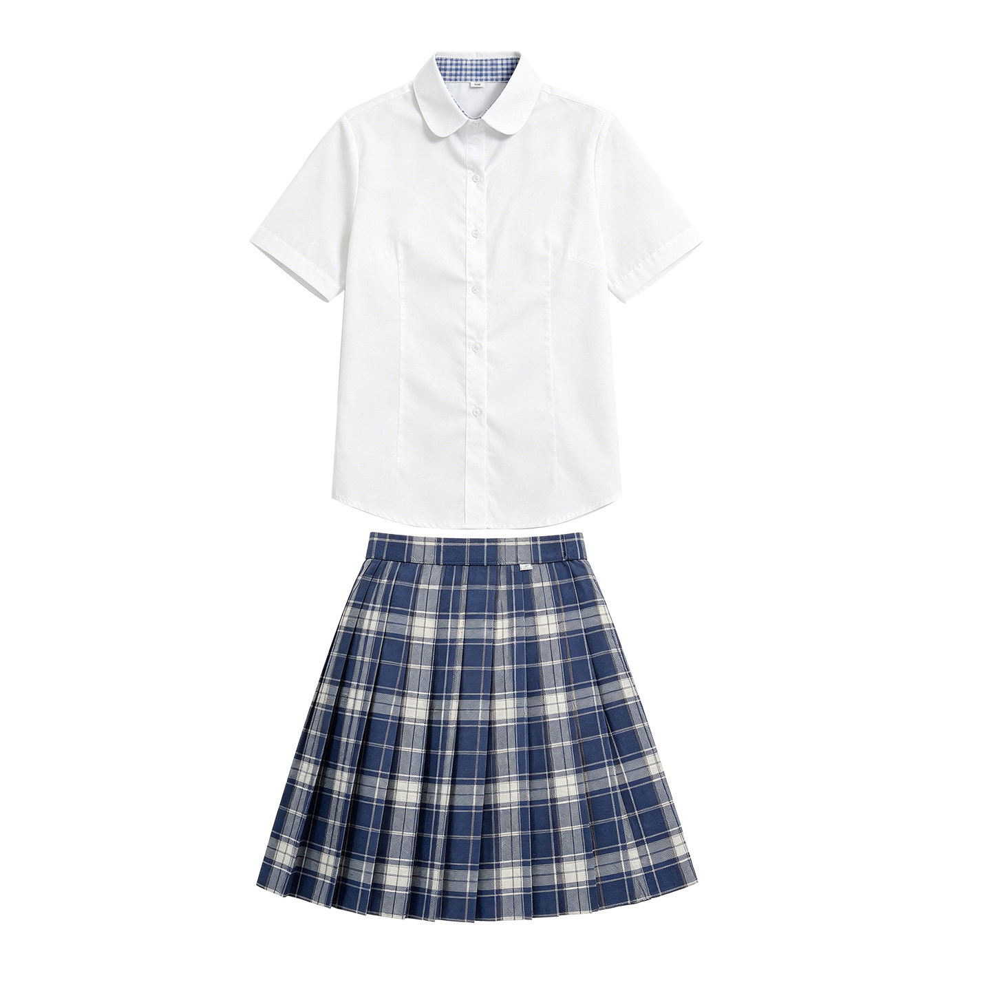潮州城南中学夏季女款礼仪服套装JK格子裙中学毕业礼服