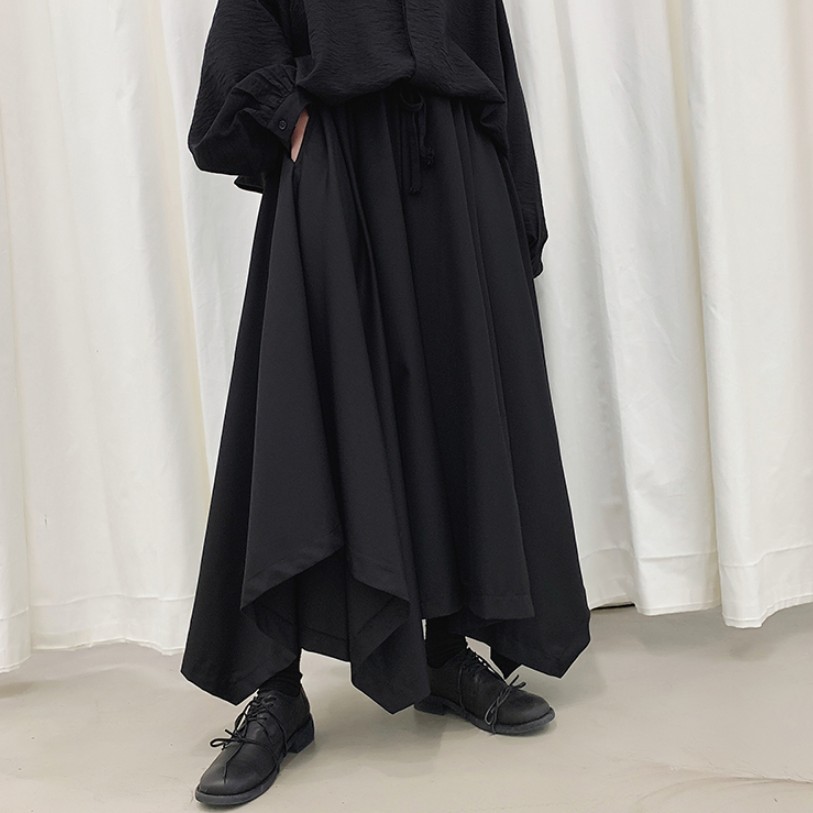 宽松阔腿裙裤武士日系日本复古橘右京发型师男装和服夏天个性夏装