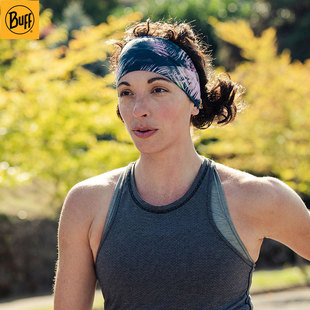 BUFF户外运动发带速干吸汗女士跑步健身瑜伽止汗头巾轻薄弹力发带