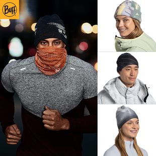 BUFF秋冬新款 原创防晒跑步帽防风保暖防冻帽运动抓绒双面瓜皮帽