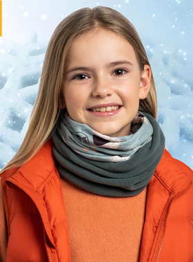 BUFF儿童少年抓绒滑雪户外骑行脖套魔术头巾男女防风保暖透气面罩