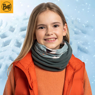 BUFF儿童少年抓绒滑雪户外骑行脖套魔术头巾男女防风保暖透气面罩