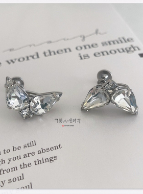 weiss水钻耳夹 予美人vintage