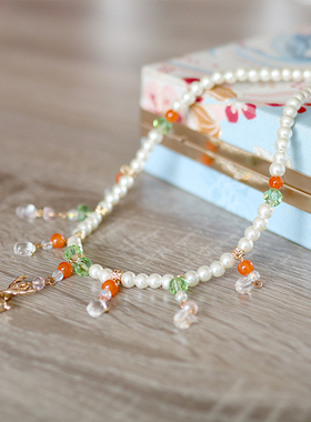 女童古风汉服百搭项链小女孩唐装旗袍项圈纯手工复古仙气汉服配饰