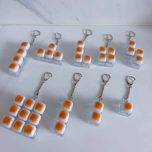 跨境PBT圆润白馒头按键减