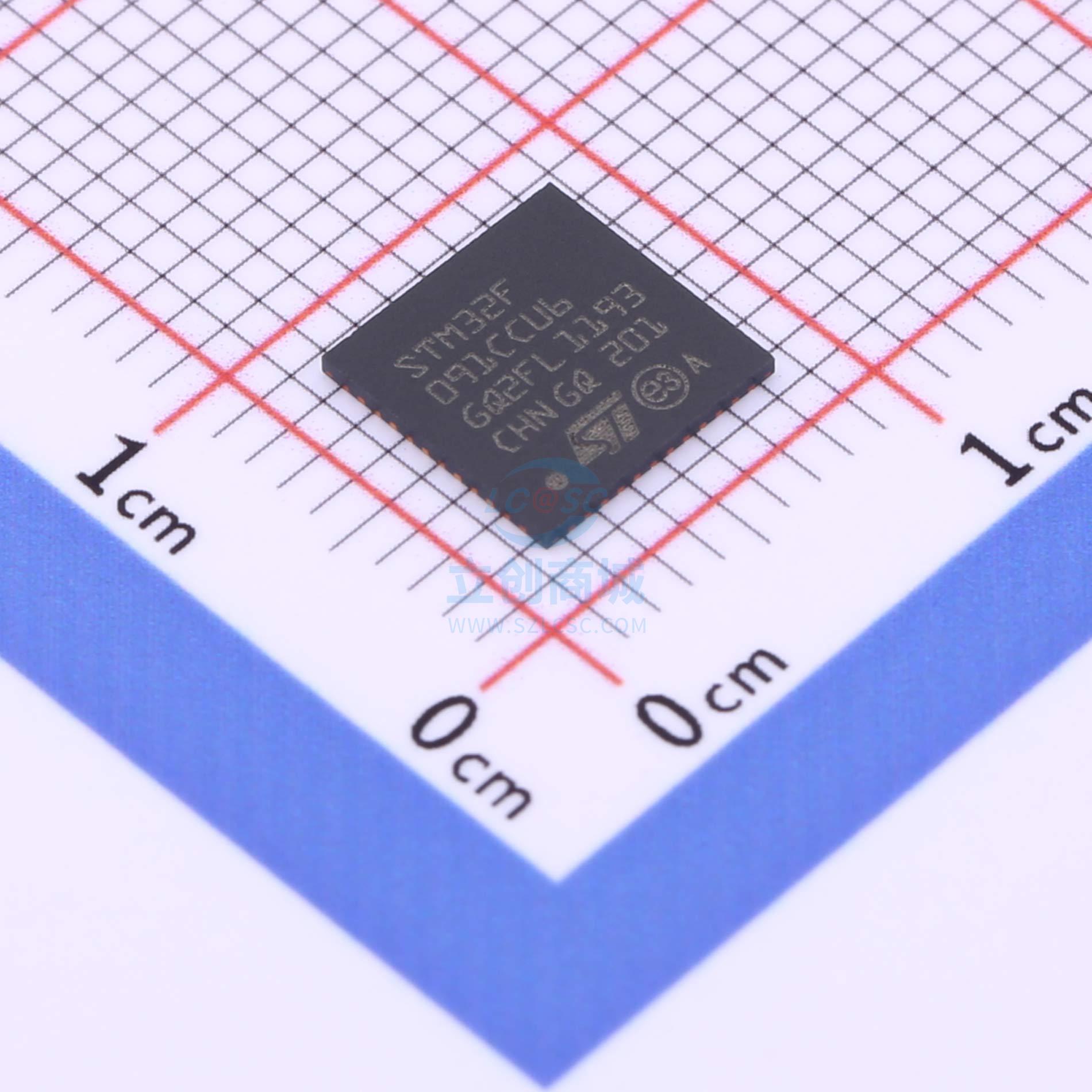 单片机(MCU/MPU/SOC) STM32F091CCU6TR UFQFPN-48(7x7) ST 全新原