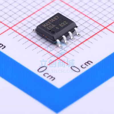 RS-485/RS-422芯片 MAX1487ESA+T SOIC-8_150mil MAXIM 全新原装