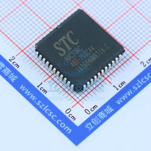 单片机(MCU/MPU/SOC) STC90C52RC-40I-PLCC44G PLCC-44 全新原装
