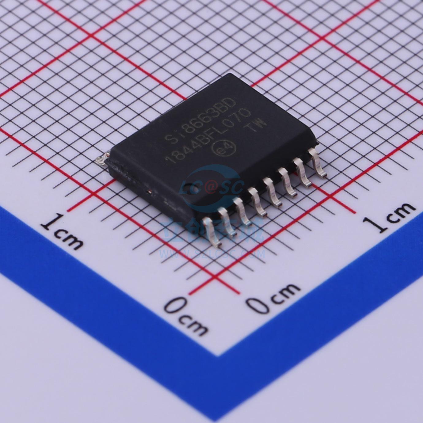 数字隔离器 SI8663BD-B-ISR SOIC-16  全新原装进口