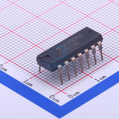 逻辑门 CD4011BE DIP-14 TI全新原装进口