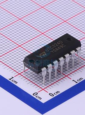 运算放大器 UTC324 DIP-14 YW(友旺)