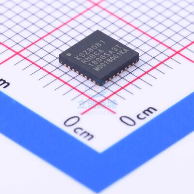 以太网芯片 KSZ8081RNBCA-TR QFN-32_5x5x05P MICROCHIP(美国微芯