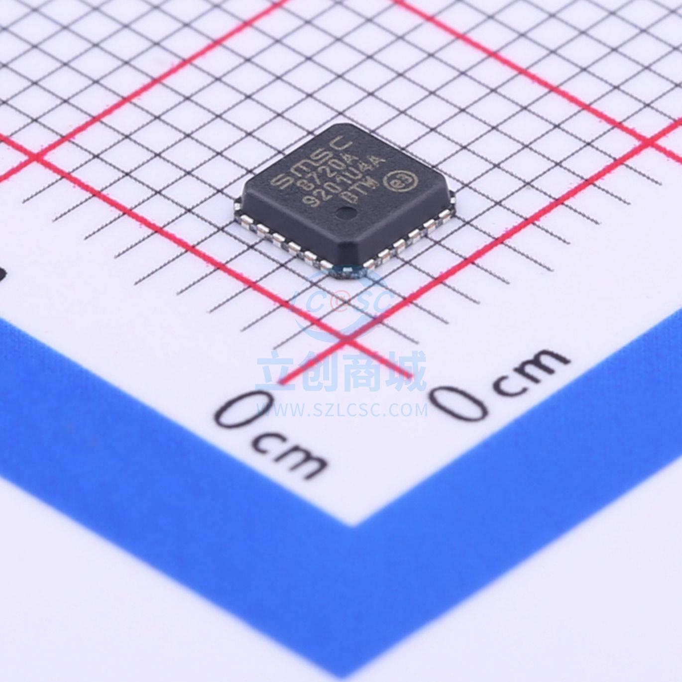 以太网芯片 LAN8720A-CP-TR QFN-24_4x4x05P MICROCHIP(美国微芯)