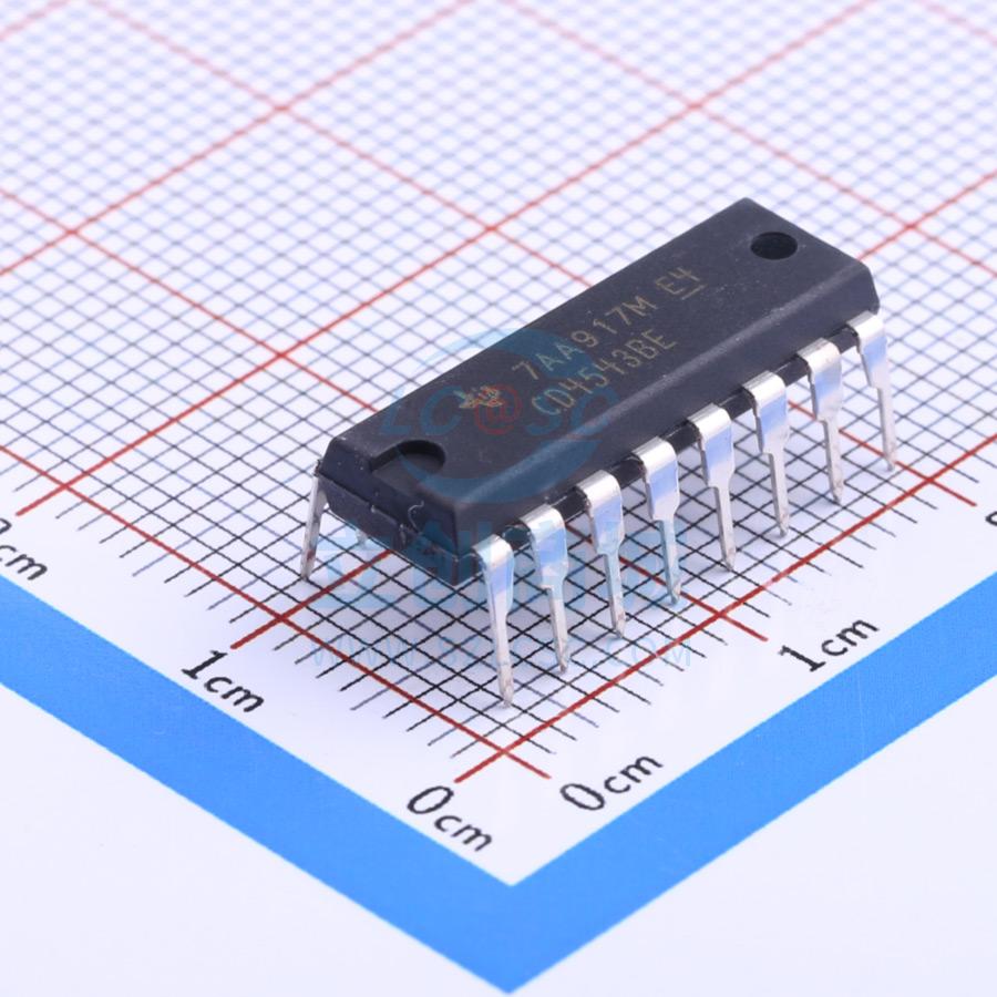 LCD驱动 CD4543BE DIP-16 TI()